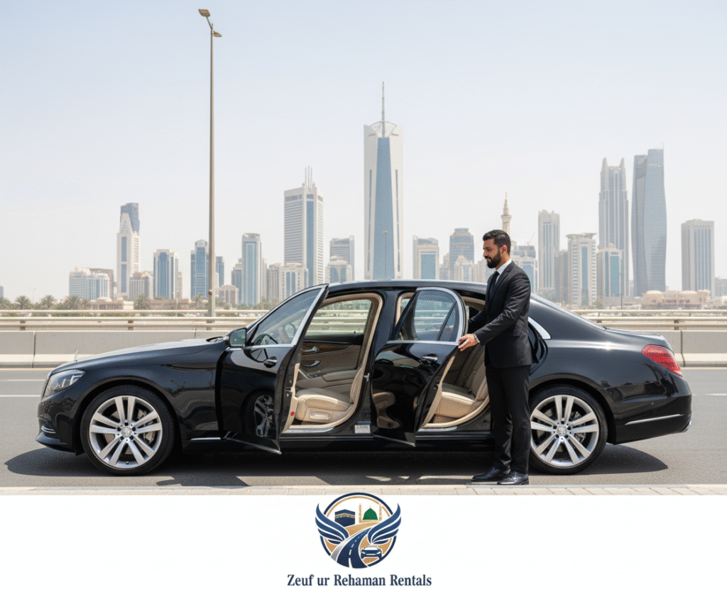 Private Car Rental, A modern, clean luxury private car in saudi arabia